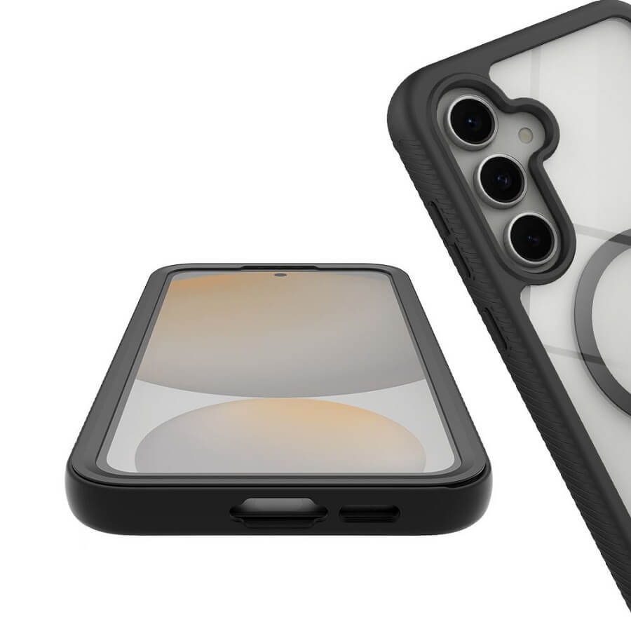 Magsafe Калъф за Samsung S24 FE, Tech-Protect Defense 360 Case, Черен (3)