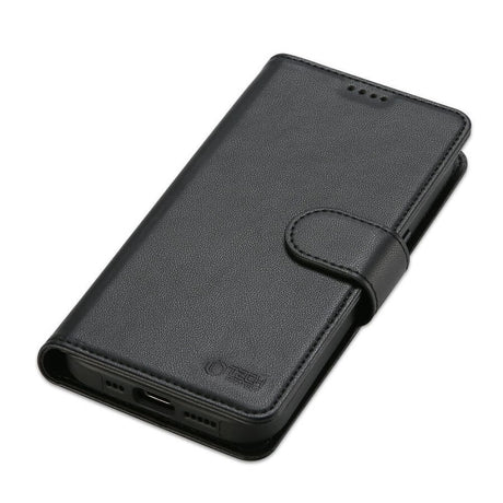 Magsafe Кожен Калъф с Джобове за iPhone 16, Tech-Protect Wallet Book Case, Черен (2)