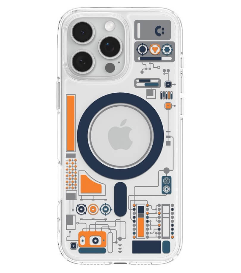 Magsafe Калъф за iPhone 16 Pro, Spigen Cyrill Ultra Hybrid Mag Case, Прозрачен