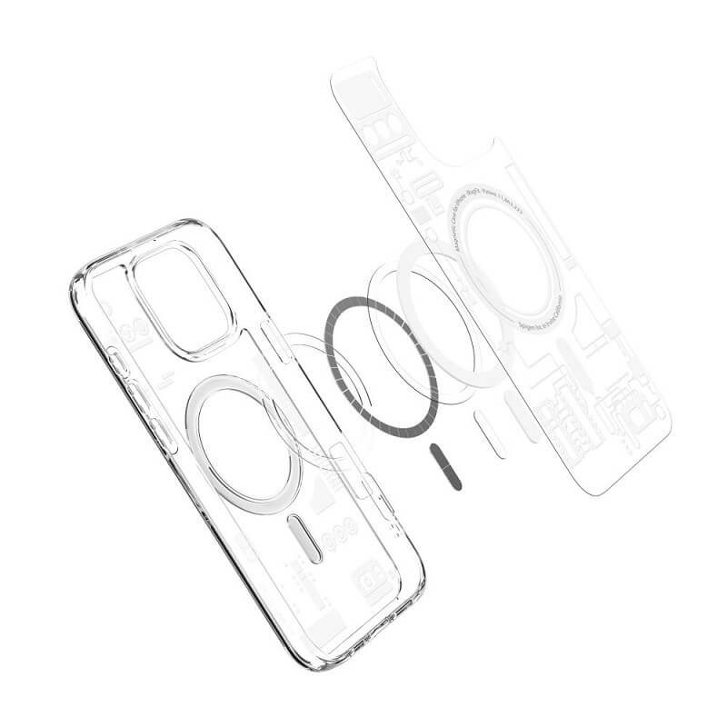 Magsafe Калъф за iPhone 16 Pro, Spigen Cyrill Ultra Hybrid Mag Case, Прозрачен (4)