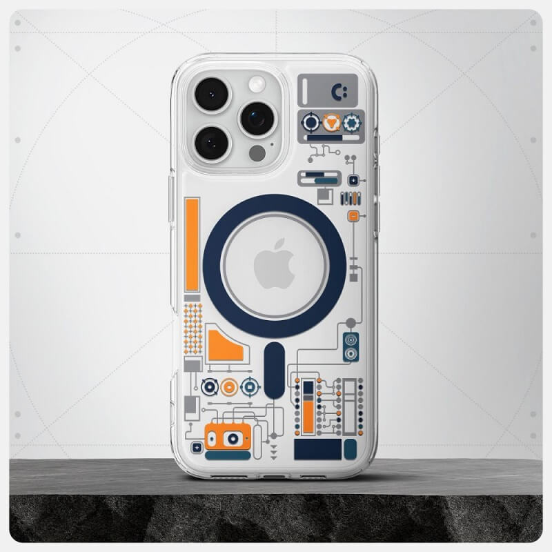 Magsafe Калъф за iPhone 16 Pro, Spigen Cyrill Ultra Hybrid Mag Case, Прозрачен (5)