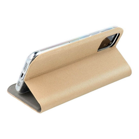 Луксозен Калъф за iPhone 16, Sensitive Book Case, Златист (2)