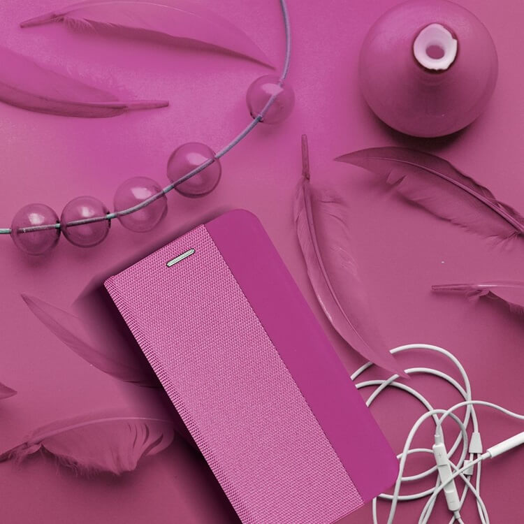 Луксозен Калъф за Samsung A16, Sensitive Book Case, Розов (3)