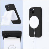 Magsafe Калъф за Samsung A16, Roar Silicone Mag Case, Черен (7)