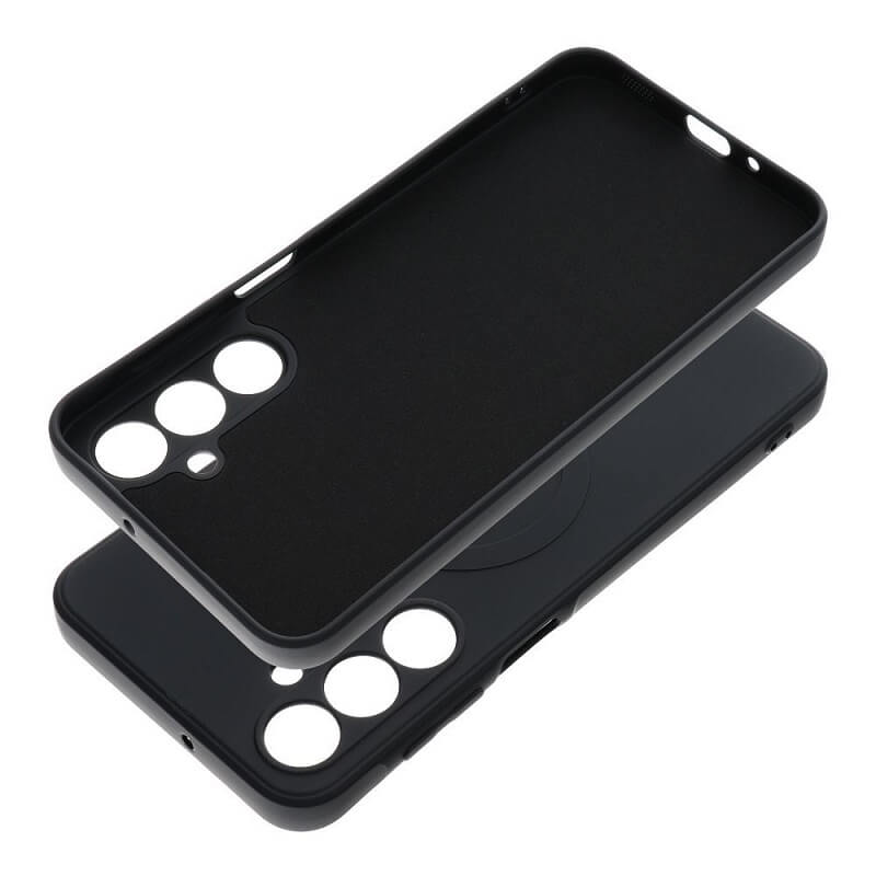 Magsafe Калъф за Samsung A16, Roar Silicone Mag Case, Черен (2)