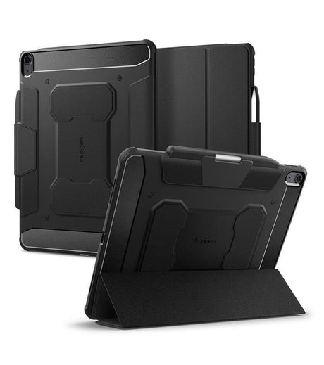 Противоударен Калъф за iPad Air 13" M4/ M3/ M2, Spigen Rugged Armor Pro Case, Черен