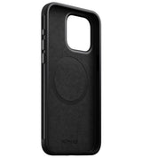 Magsafe Калъф от Естествена Кожа за iPhone 15 Pro Max, Nomad Modern Leather Case, Черен (6)