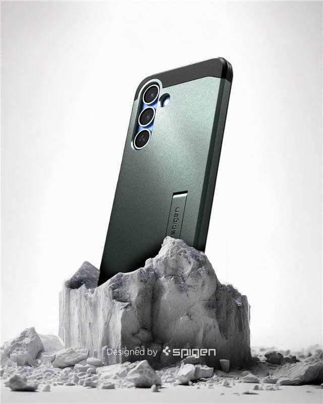 Magsafe Противоударен Калъф за Samsung S25 Plus, Spigen Tough Armor Case, Зелен (10)