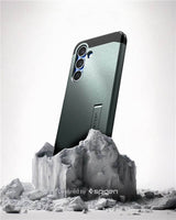 Magsafe Противоударен Калъф за Samsung S25 Plus, Spigen Tough Armor Case, Зелен (10)
