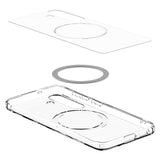 Magsafe Противоударен Калъф за Samsung S25, Spigen Ultra Hybrid Case, Бял (7)