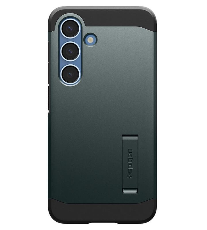 Magsafe Противоударен Калъф за Samsung S25 Plus, Spigen Tough Armor Case, Зелен (2)