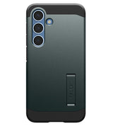 Magsafe Противоударен Калъф за Samsung S25 Plus, Spigen Tough Armor Case, Зелен (2)