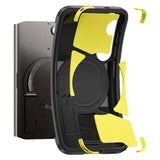 Magsafe Противоударен Калъф за Samsung S25, Spigen Tough Armor Case, Зелен (7)