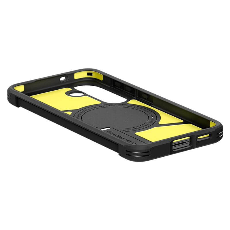 Magsafe Противоударен Калъф за Samsung S25, Spigen Tough Armor Case, Черен (6)