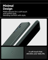 Magsafe Противоударен Калъф за Samsung S25, Spigen Thin Fit Magsafe Case, Зелен (9)