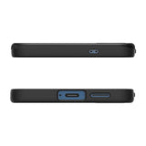 Magsafe Противоударен Калъф за Samsung S25, Spigen Thin Fit Magsafe Case, Черен (5)