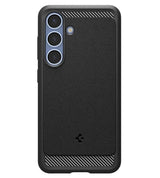 Magsafe Противоударен Калъф за Samsung S25, Spigen Rugged Armor Magsafe Case, Черен (2)