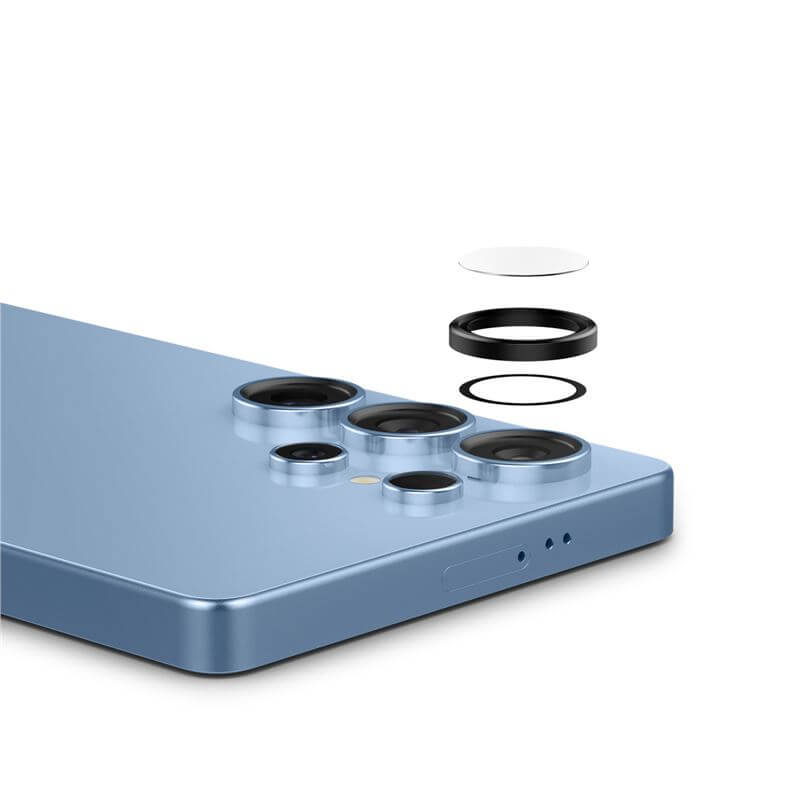 Протектор за Камерата на Samsung S25 Ultra, Spigen EZ Fit Optik Pro Glass tR 2бр., Черен (6)