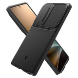 Калъф с Камерен Предпазител за Samsung S25 Ultra, Spigen Optik Armor Case, Черен (7)