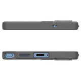 Противоударен Силиконов Калъф за Samsung S25 Ultra, Spigen Liquid Air Case, Сив (6)