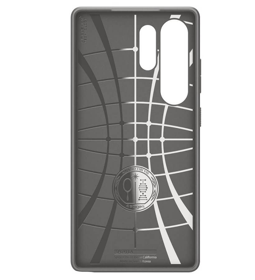 Противоударен Силиконов Калъф за Samsung S25 Ultra, Spigen Liquid Air Case, Сив (3)