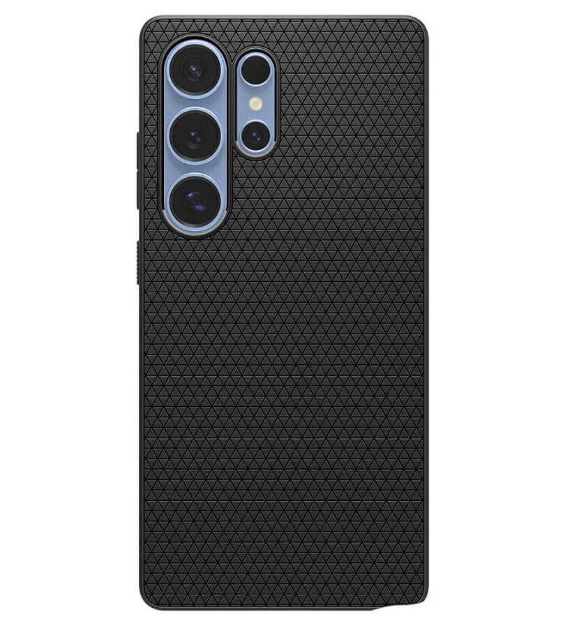 Противоударен Силиконов Калъф за Samsung S25 Ultra, Spigen Liquid Air Case, Черен (2)