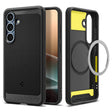 Magsafe Противоударен Калъф за Samsung S25 Plus, Spigen Rugged Armor Case, Черен