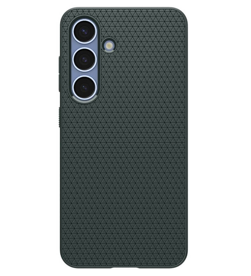 Противоударен Силиконов Калъф за Samsung S25, Spigen Liquid Air Case, Зелен (3)