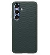 Противоударен Силиконов Калъф за Samsung S25, Spigen Liquid Air Case, Зелен (3)
