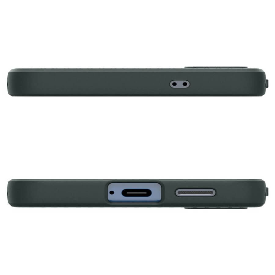 Противоударен Силиконов Калъф за Samsung S25, Spigen Liquid Air Case, Зелен (5)