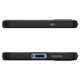 Противоударен Силиконов Калъф за Samsung S25, Spigen Liquid Air Case, Черен (5)