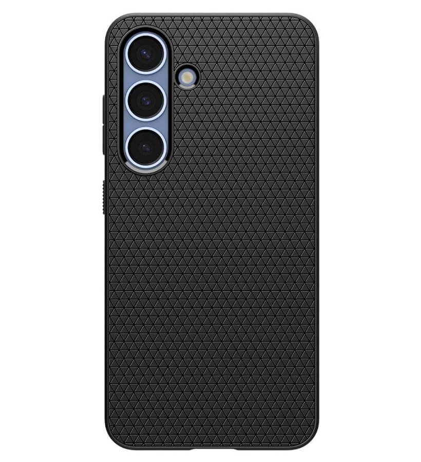 Противоударен Силиконов Калъф за Samsung S25, Spigen Liquid Air Case, Черен (2)