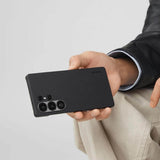 Magsafe Калъф за Samsung S25 Plus, Pitaka Edge Case Black-Grey Twill, Черен (4)