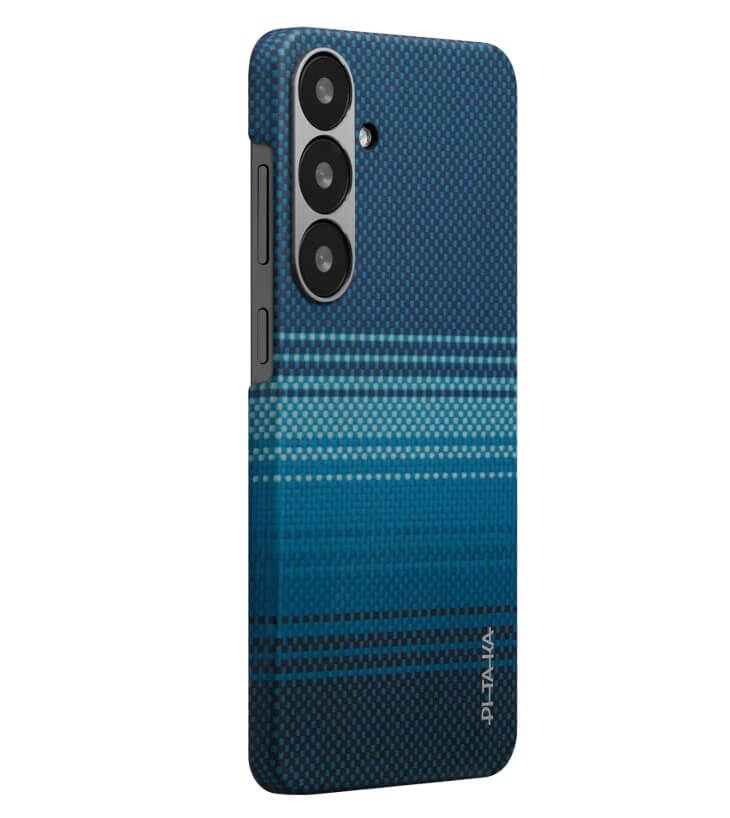 Magsafe Калъф за Samsung S25 Plus, Pitaka Edge Moonrise Case, Син (2)