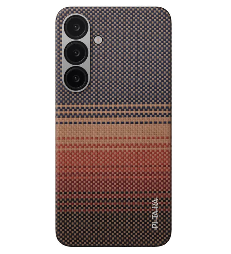 Magsafe Калъф за Samsung S25, Pitaka Edge Case Sunset, Кафяв