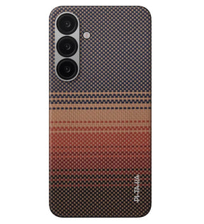 Magsafe Калъф за Samsung S25, Pitaka Edge Case Sunset, Кафяв