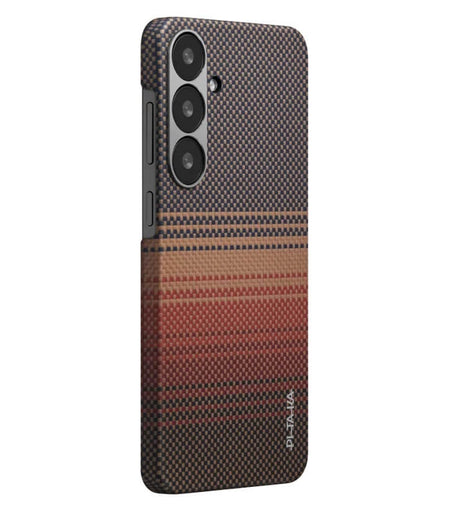 Magsafe Калъф за Samsung S25, Pitaka Edge Case Sunset, Кафяв (2)