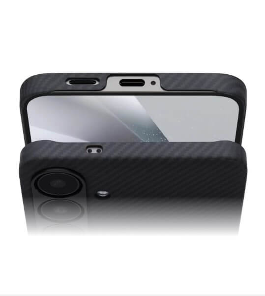 Magsafe Калъф за Samsung S25 Ultra, Pitaka Edge Case Black-Grey Twill, Черен (4)