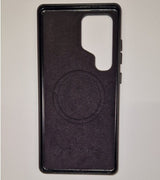 Magsafe Кожен Калъф за Samsung S25 Ultra, GKK Leather Case, Черен (2)