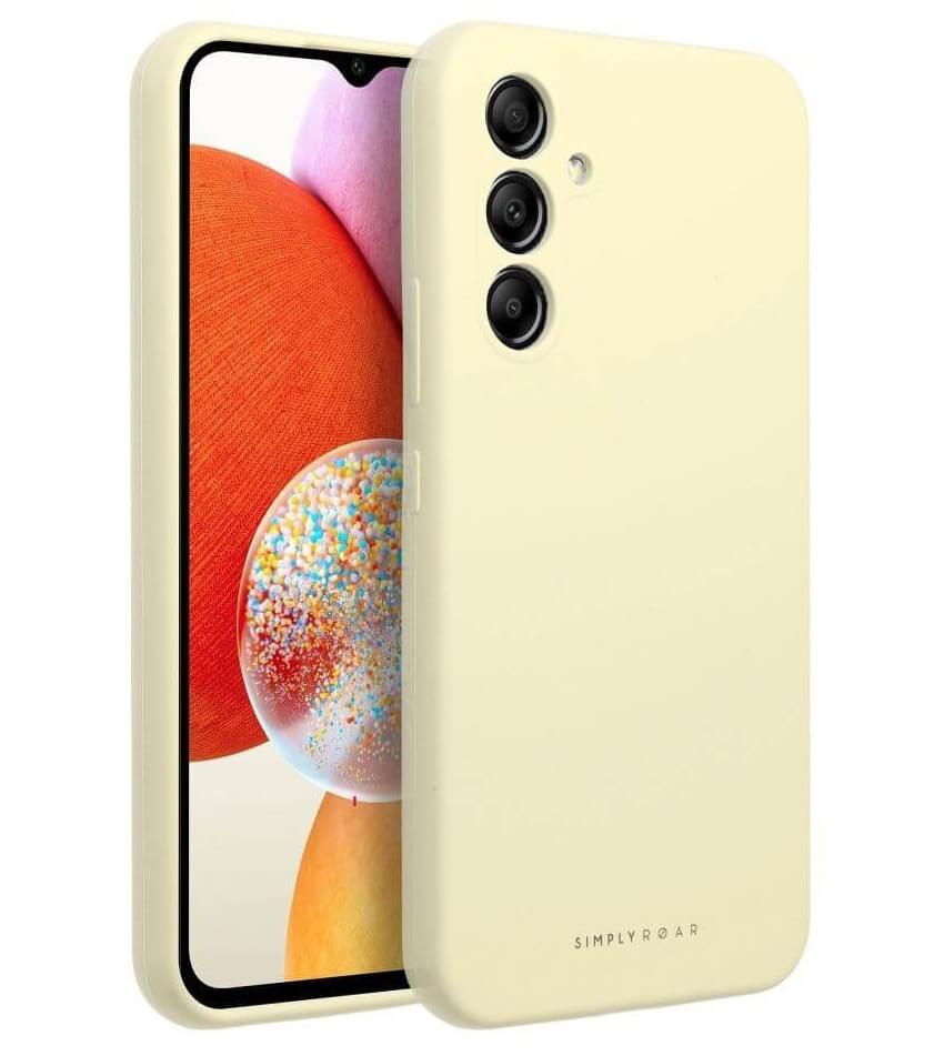 Силиконов Калъф за Samsung A56, Roar Cloud-Skin Case, Жълт