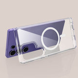 Magsafe Калъф за Samsung S25 Ultra, Tech-Protect Clear Mag Cover Case, Прозрачен (3)