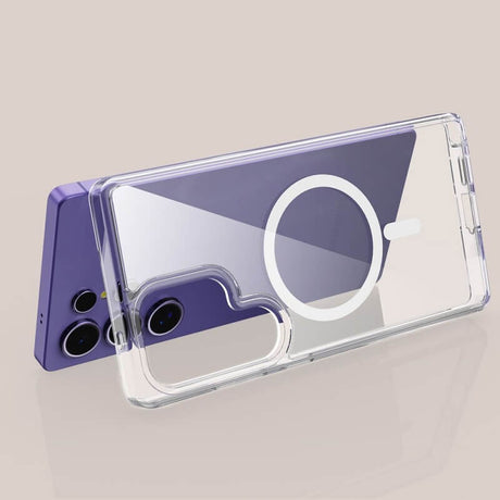 Magsafe Калъф за Samsung S25 Ultra, Tech-Protect Clear Mag Cover Case, Прозрачен (3)