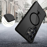 Magsafe Калъф за Samsung S25 Ultra, Tech-Protect MagMat Case, Черен (4)