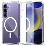Magsafe Калъф за Samsung S25, Tech-Protect Clear Mag Cover Case, Прозрачен