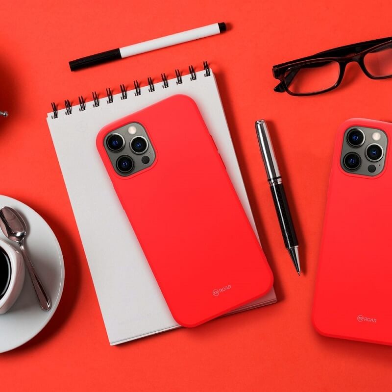 Тънък Силиконов Калъф за Samsung A56, Roar Color Case, Червен (3)