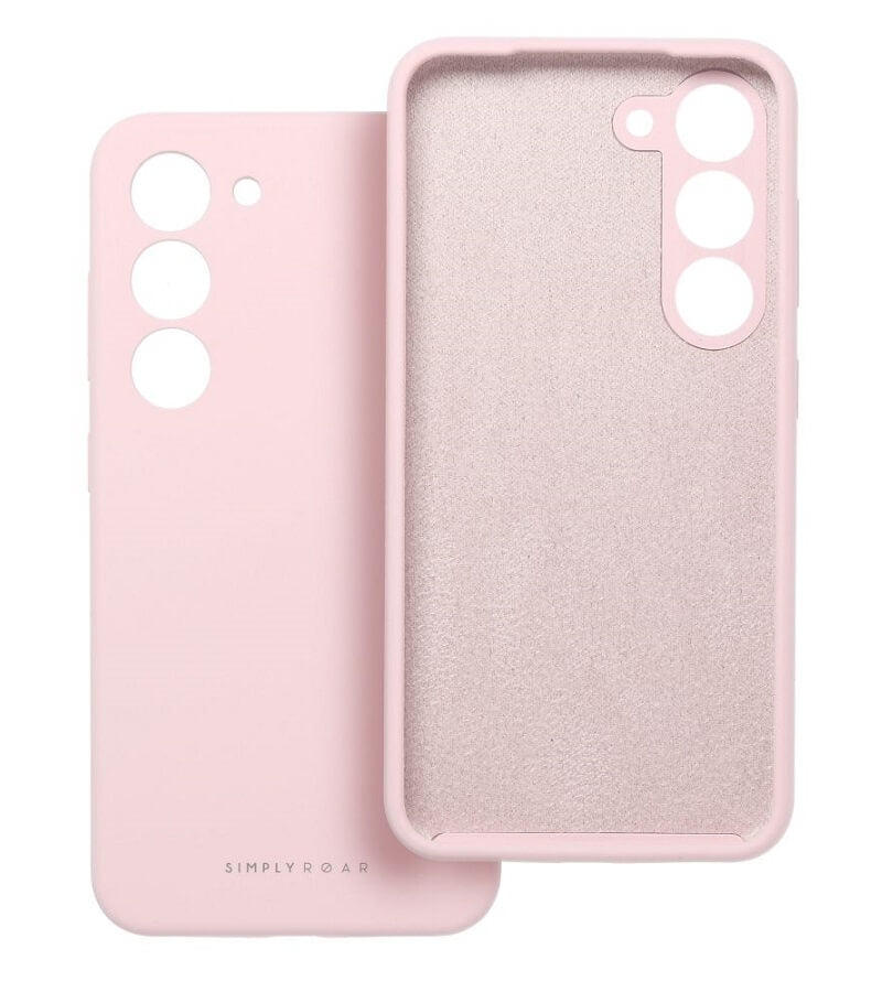 Силиконов Калъф за Samsung A56, Roar Cloud-Skin Case, Розов (4)