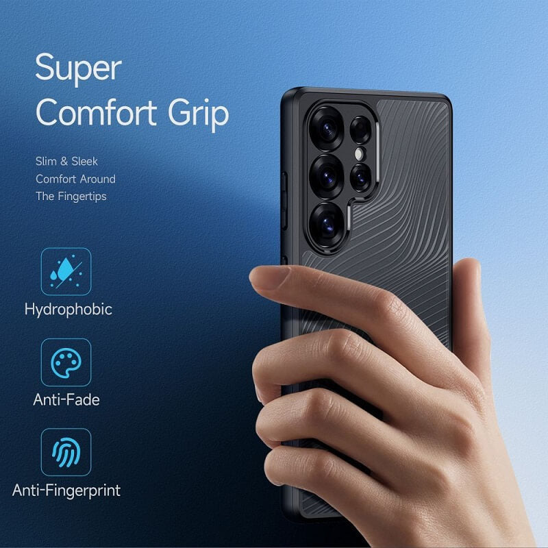 Елегантен Калъф за Samsung S25 Ultra, Dux Ducis Aimo Case, Черен (6)