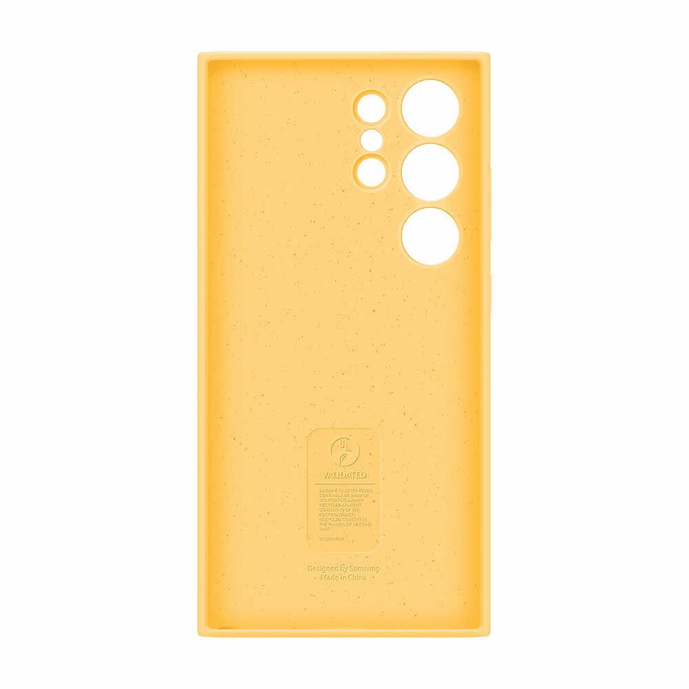 Оригинален Силиконов Калъф за Samsung S24 Ultra, Silicone Case EF-PS928TYEGWW, Жълт (3)