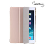 Защитен Калъф за iPad Air/ 6/ 5 9.7", Trifold Leather Case, Златист (6)