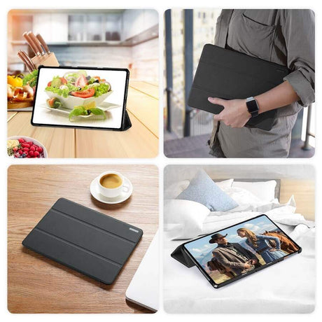 Калъф с Pen Поставка за Lenovo Tab K11 Plus 11.5", Dux Ducis Domo Case, Черен (5)